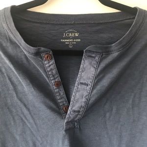 J. Crew Men’s Navy Henley Size L